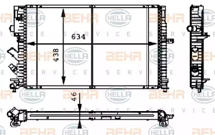 Теплообменник BEHR HELLA SERVICE 8MK 376 722-421