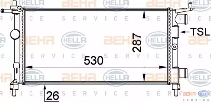 Теплообменник BEHR HELLA SERVICE 8MK 376 722-444