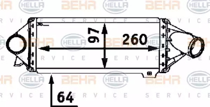 Теплообменник BEHR HELLA SERVICE 8ML 376 723-061