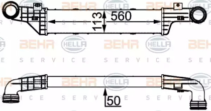 Теплообменник BEHR HELLA SERVICE 8ML 376 723-144