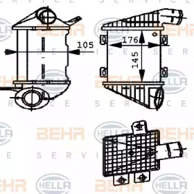 Теплообменник BEHR HELLA SERVICE 8ML 376 723-261