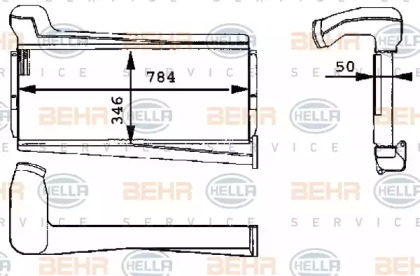 Теплообменник BEHR HELLA SERVICE 8ML 376 723-631