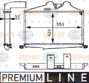 Теплообменник BEHR HELLA SERVICE 8ML 376 723-731