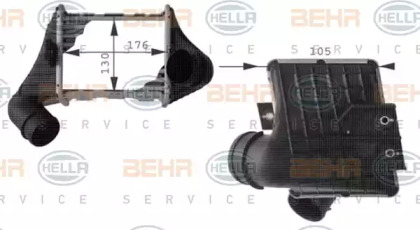 Теплообменник BEHR HELLA SERVICE 8ML 376 724-451