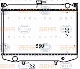 Теплообменник BEHR HELLA SERVICE 8MK 376 724-481