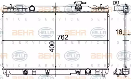 Теплообменник BEHR HELLA SERVICE 8MK 376 724-571