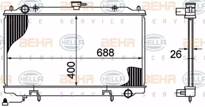 Теплообменник BEHR HELLA SERVICE 8MK 376 724-631