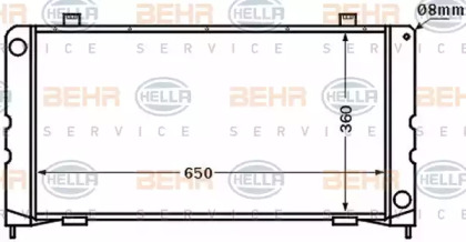 Теплообменник BEHR HELLA SERVICE 8MK 376 724-651