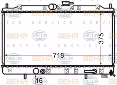 Теплообменник BEHR HELLA SERVICE 8MK 376 724-681