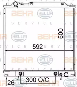 Теплообменник BEHR HELLA SERVICE 8MK 376 724-761