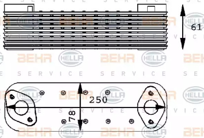 Теплообменник BEHR HELLA SERVICE 8MO 376 725-041