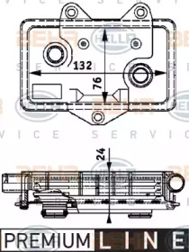 Теплообменник BEHR HELLA SERVICE 8MO 376 726-051