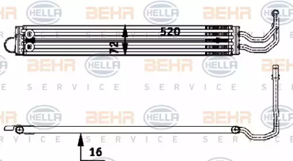 Теплообменник BEHR HELLA SERVICE 8MO 376 726-341