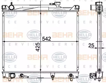 Теплообменник BEHR HELLA SERVICE 8MK 376 726-471