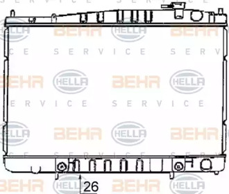 Теплообменник BEHR HELLA SERVICE 8MK 376 726-521