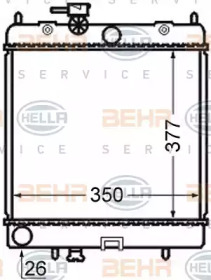 Теплообменник BEHR HELLA SERVICE 8MK 376 726-691