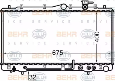 Теплообменник BEHR HELLA SERVICE 8MK 376 726-791