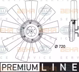 Вентилятор BEHR HELLA SERVICE 8MV 376 727-091