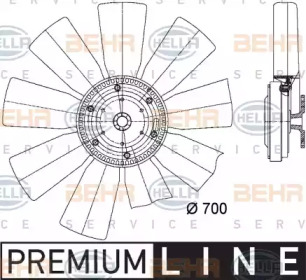 Вентилятор BEHR HELLA SERVICE 8MV 376 727-191