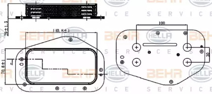 Теплообменник BEHR HELLA SERVICE 8MO 376 729-201