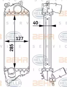 Теплообменник BEHR HELLA SERVICE 8ML 376 729-551