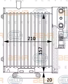 Теплообменник BEHR HELLA SERVICE 8MO 376 729-591