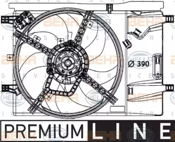 Вентилятор BEHR HELLA SERVICE 8EW 376 729-651