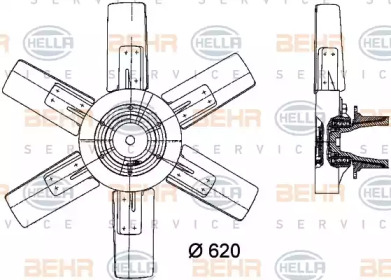 Вентилятор BEHR HELLA SERVICE 8MV 376 730-281