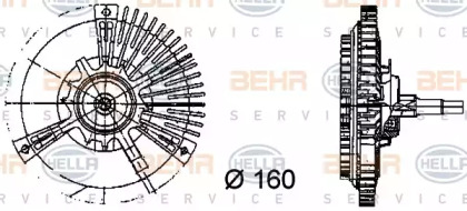 Сцепление BEHR HELLA SERVICE 8MV 376 731-131