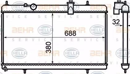 Теплообменник BEHR HELLA SERVICE 8MK 376 732-751