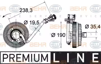 Сцепление BEHR HELLA SERVICE 8MV 376 734-021