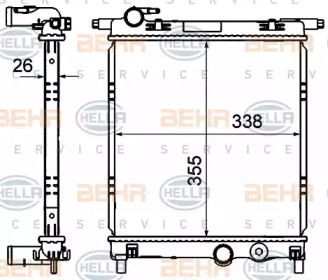 Теплообменник BEHR HELLA SERVICE 8MK 376 735-021