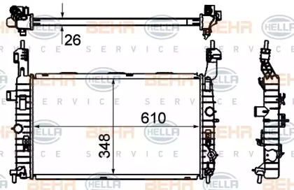 Теплообменник BEHR HELLA SERVICE 8MK 376 735-041