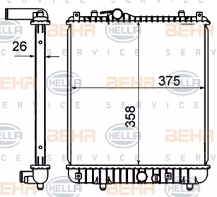 Теплообменник BEHR HELLA SERVICE 8MK 376 735-071