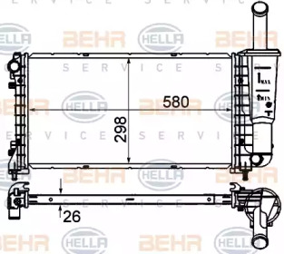 Теплообменник BEHR HELLA SERVICE 8MK 376 735-161