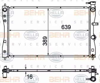 Теплообменник BEHR HELLA SERVICE 8MK 376 735-401