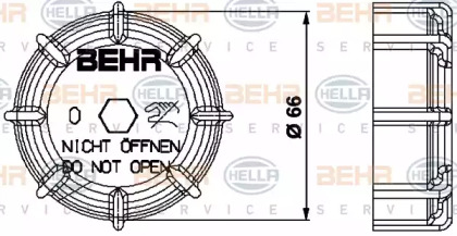 Запор BEHR HELLA SERVICE 8MY 376 737-031