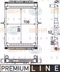 Теплообменник BEHR HELLA SERVICE 8MK 376 745-151