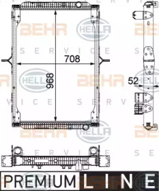 Теплообменник BEHR HELLA SERVICE 8MK 376 745-161