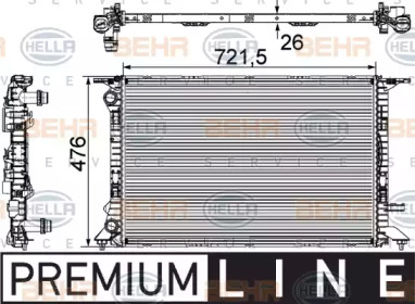 Теплообменник BEHR HELLA SERVICE 8MK 376 745-581