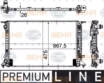 Теплообменник BEHR HELLA SERVICE 8MK 376 745-631