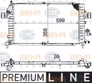 Теплообменник BEHR HELLA SERVICE 8MK 376 745-791