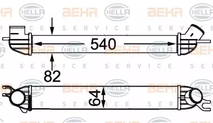 Теплообменник BEHR HELLA SERVICE 8ML 376 746-454