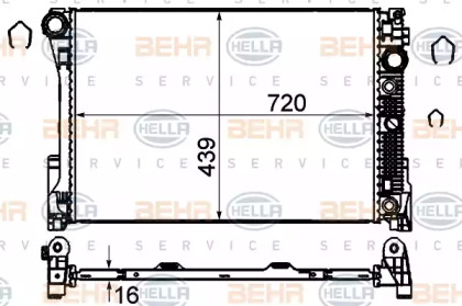 Теплообменник BEHR HELLA SERVICE 8MK 376 749-554