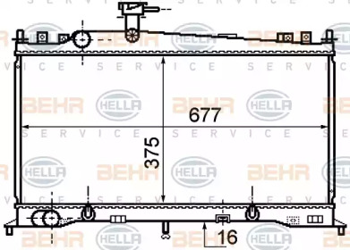 Теплообменник BEHR HELLA SERVICE 8MK 376 750-271