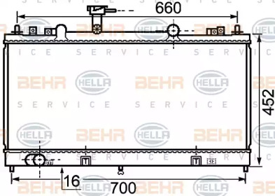 Теплообменник BEHR HELLA SERVICE 8MK 376 750-281