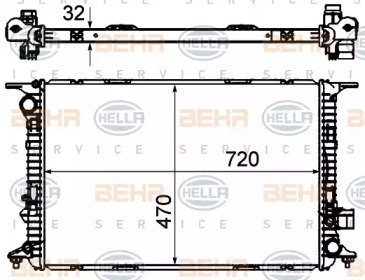 Теплообменник BEHR HELLA SERVICE 8MK 376 750-314