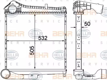 Теплообменник BEHR HELLA SERVICE 8ML 376 751-201