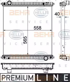 Теплообменник BEHR HELLA SERVICE 8MK 376 751-251