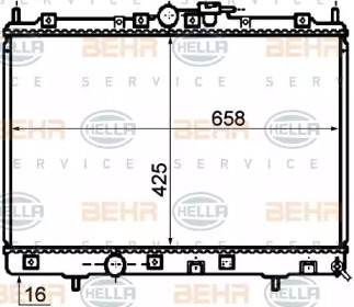 Теплообменник BEHR HELLA SERVICE 8MK 376 753-671